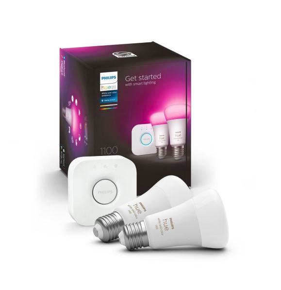 Hue Lamp LED 11W A60 ES E27 White and Colour 2Pack