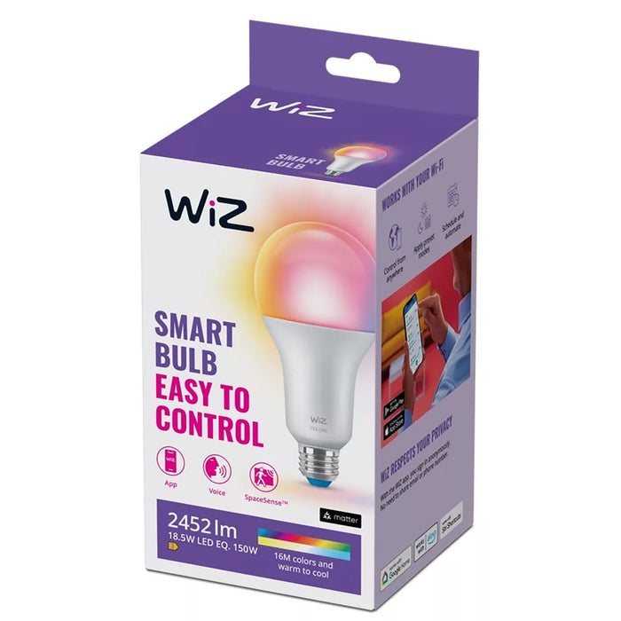 WiZ Lamp 18.5W/150W A80 E27 ES RGB Full Colour Wi-Fi BLE
