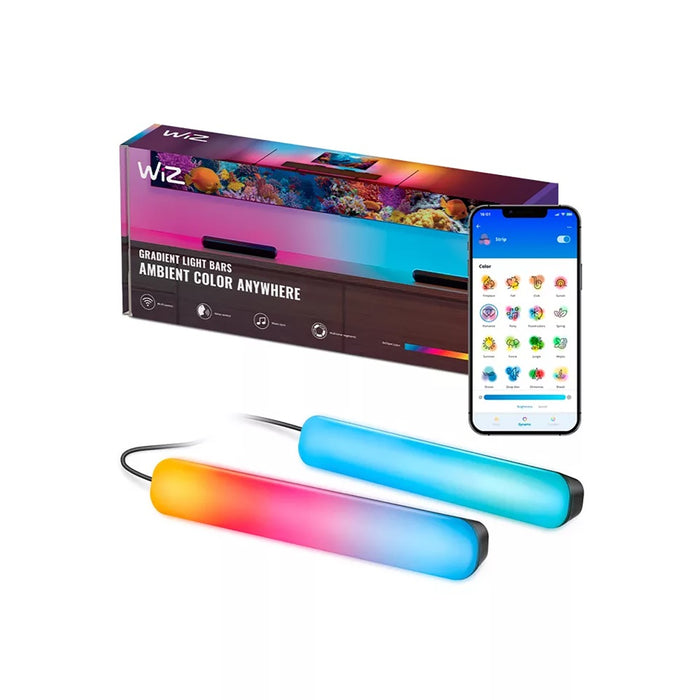WiZ Light Bars Portable 318mm 2x Bars Dim Full Colour