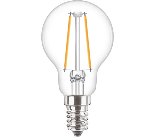 Lamp LED Lustre 2-25W P45 SES E14 WW Clear Non-Dim