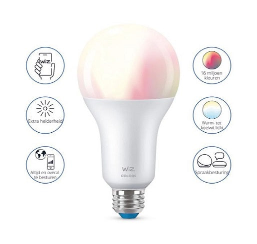 WiZ Lamp 18.5W A80 E27 ES RGB Full Colour Wi-Fi BLE