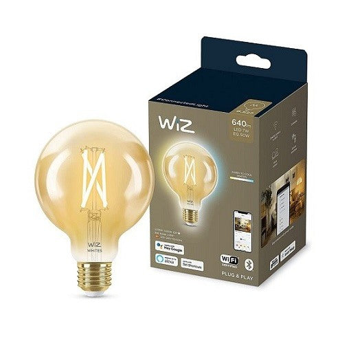 WiZ Lamp 6.7W G95 Filament E27 ES Amber Wi-Fi BLE