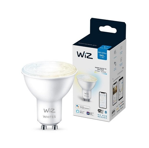 WiZ Lamp 4.9W Par16 Spot  GU10 Tuneable White Wi-Fi BLE