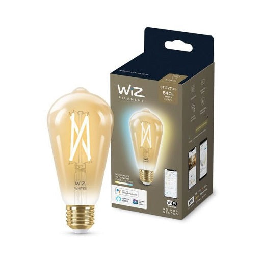 WiZ Lamp 6.7W ST64 Filament E27 ES Amber Wi-Fi BLE