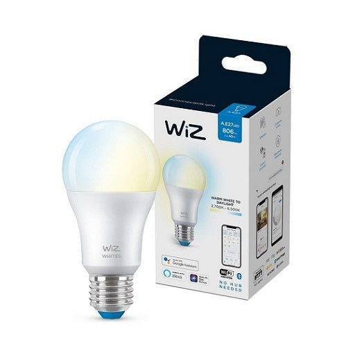 WiZ Lamp 8W A60 E27 ES 927-65 Tuneable White Wi-Fi BLE