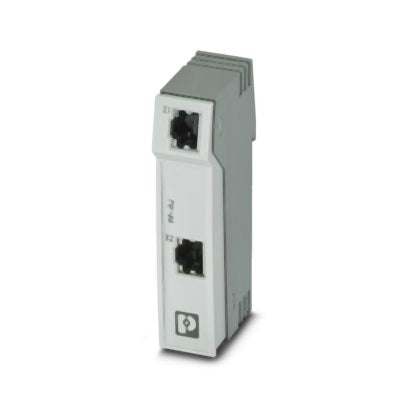 PP-RJ-RJ Patch panel 2x RJ45 Jacks CAT6 DIN rail