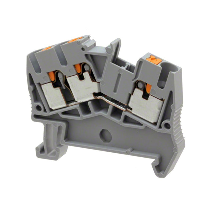 PTS 4-TWIN Terminal 4mm Push In grey