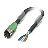 SAC-5P-M12MS/1.5-PUR SH Lead 5Pin Male M12 1.5m