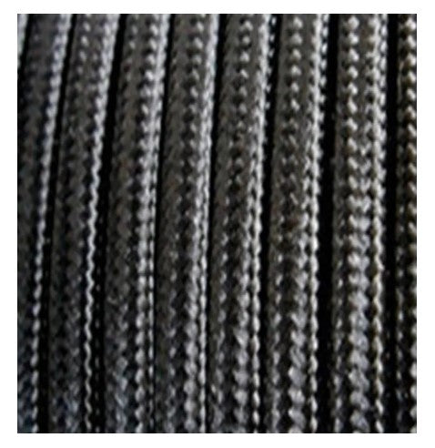 Fabric Cable .75mm 3c Black