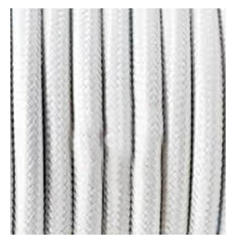 Fabric Cable .75mm 3c White