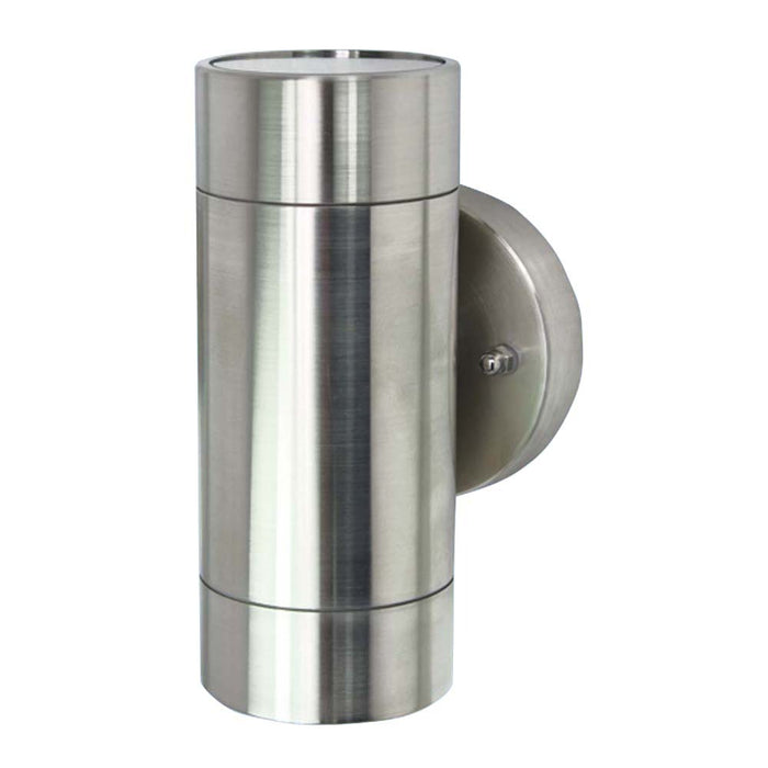 Wall Light Outdoor Up/Down 2x 35W GU10 240V IP44 S/Steel