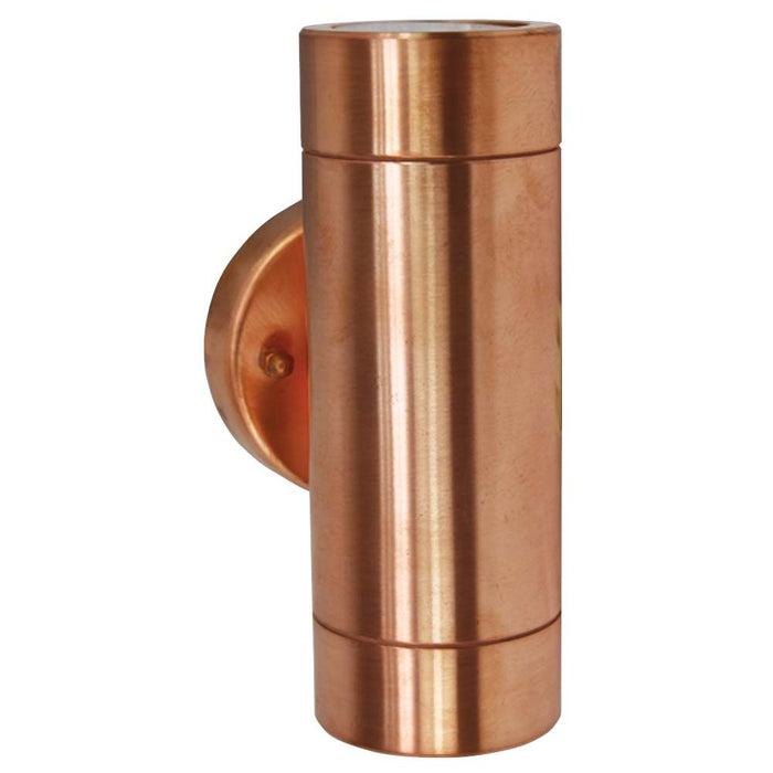 Wall Light Outdoor Up/Down 2x 35W GU10 240V IP44 Copper
