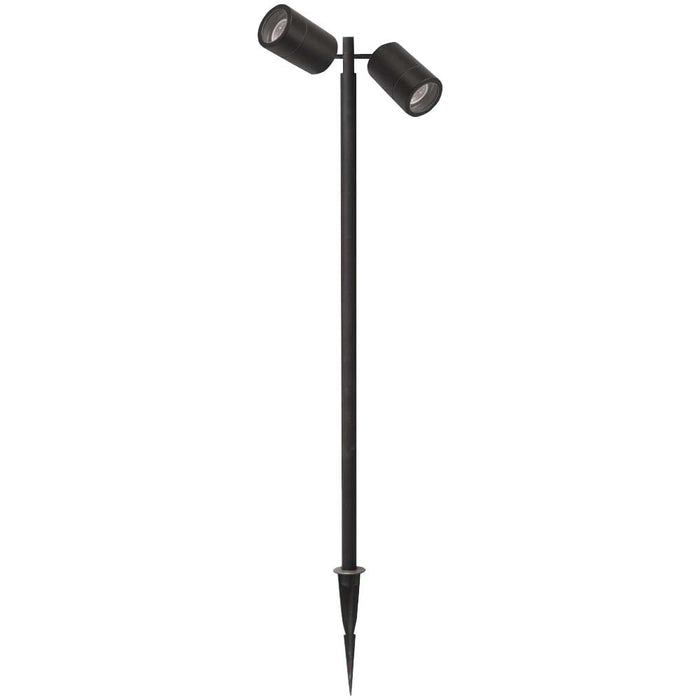 Spot Light Twin Outdoor 12V 800mm Spike Black