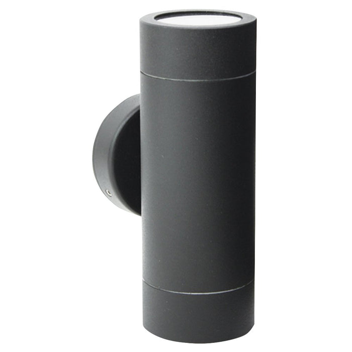 Wall Light Up/Down Outdoor 2 Band 2x35W GU10 240V Black