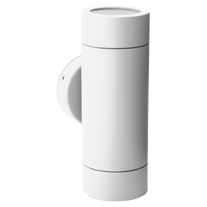 Wall Light Up/Down Outdoor 2 Band 2x GU10 240V White