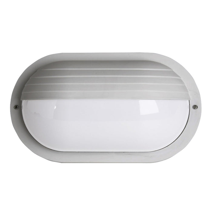 Bulkhead Eyelid 9W ES CFL IP44 Silver