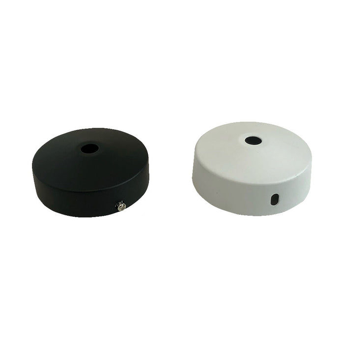 Ceiling Rose & Base Plate 70mm Black IP44
