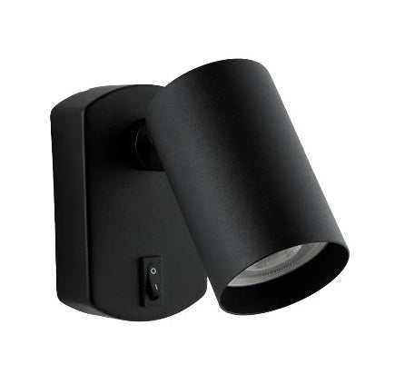 Okareka Spot Single Switched GU10 LED IP20 Black