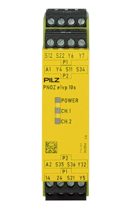 Pnoz E1VP Safety Relay 24VDC 1SO 1SO Timed