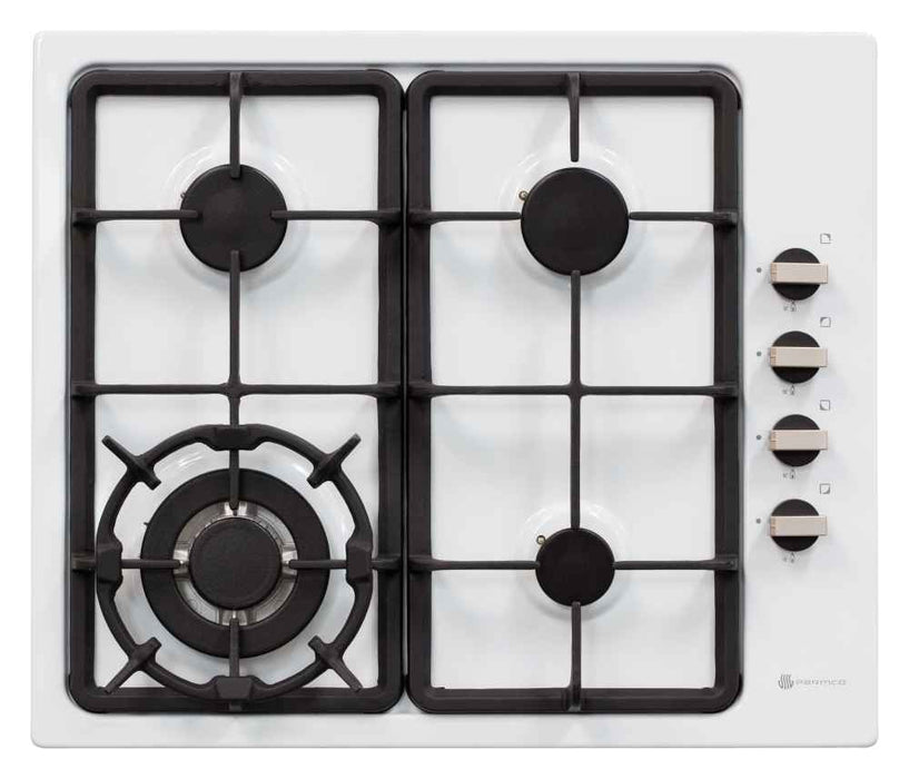 Hob Dimoda 600mm 3x Gas Wok White