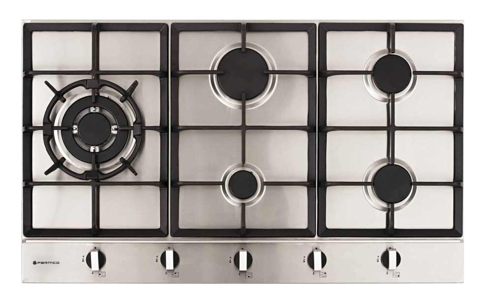 Hob 900mm 4x Gas Wok Stainless Steel
