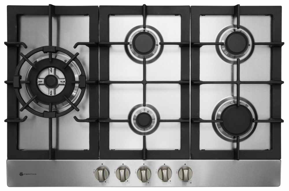 Hob 770mm 4x Gas Wok Stainless Steel