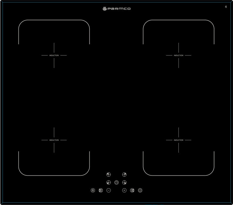 Hob 600mm Induction Zoneless No Frame
