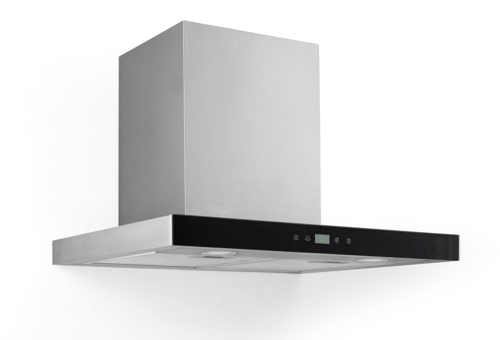 Slimline Digimax Canopy Rangehood LED Clock 600mm S/Steel