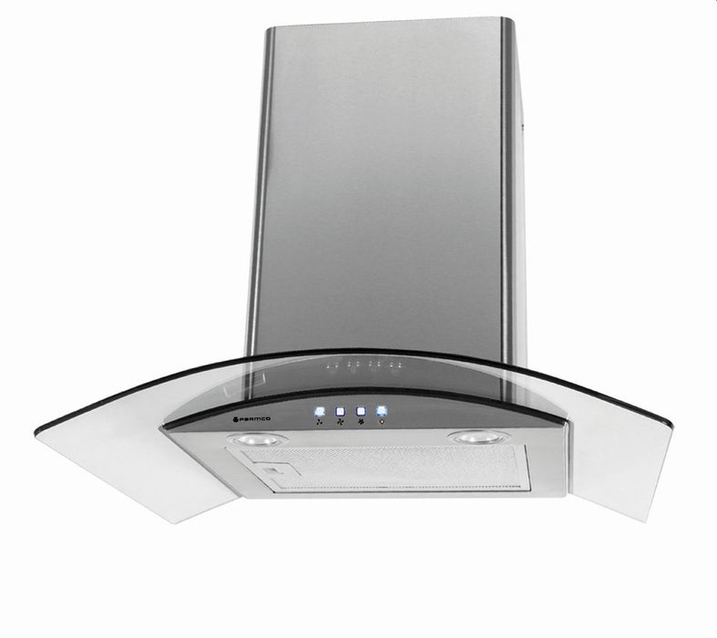 Canopy Rangehood LED 600mm Curved Glass