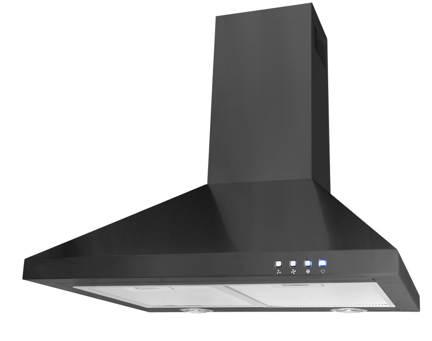 Lifestyle Canopy Rangehood LED 600mm Unbranded Black