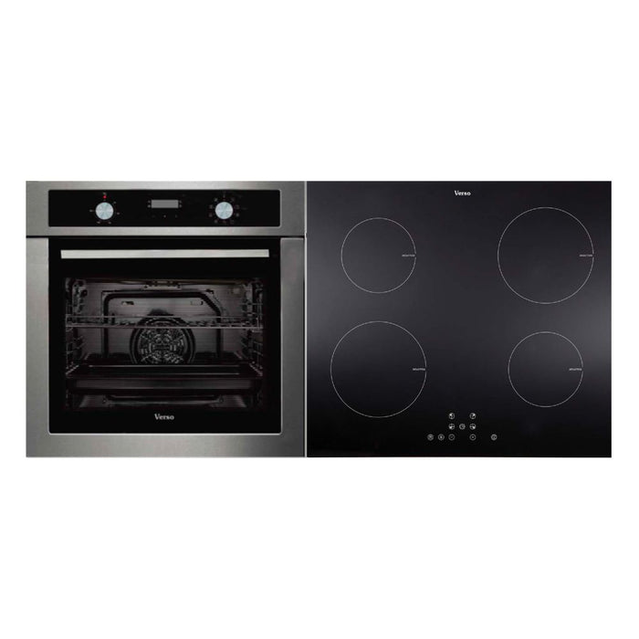 Oven 600mm 9 Function & Induction Hob Stainless Steel