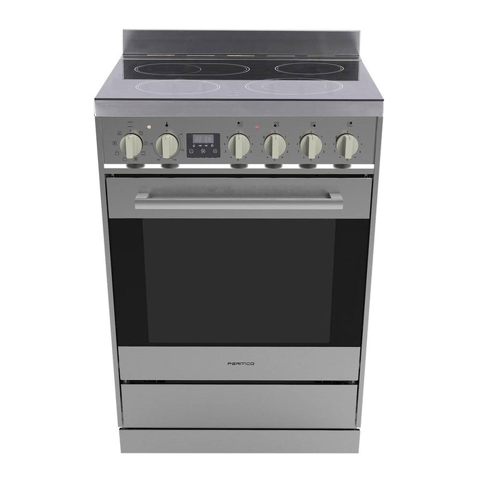 Stove Freestanding 600mm Stainless Ceramic