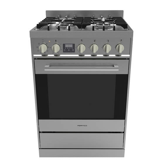 Stove Freestanding 600mm Stainless Gas