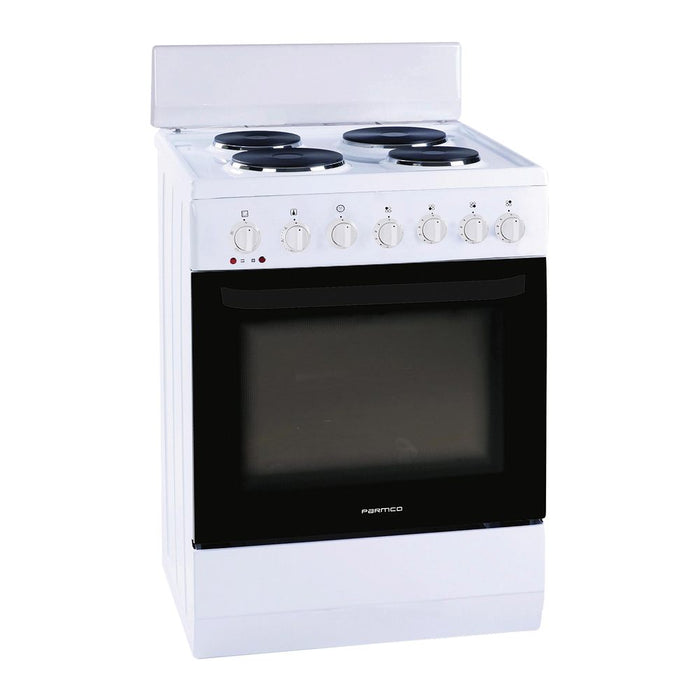 Stove Freestanding 60cm White Plate 4 Function