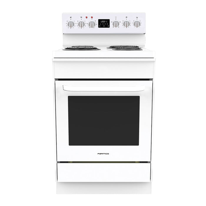 Stove Freestanding 60cm White Radiant 4 Function