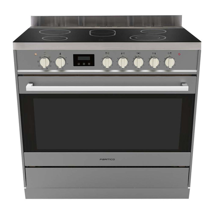 Stove Freestanding 900mm Stainless Ceramic