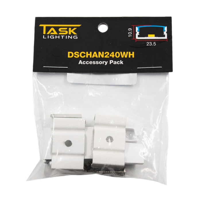 Task DS Channel 240 Caps and Clips Pack White