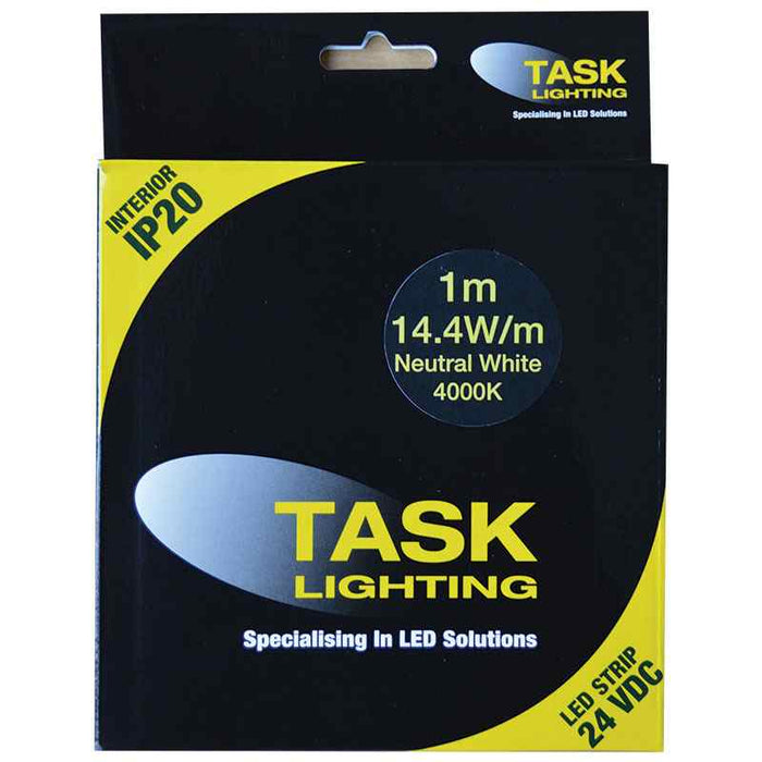 Task LED Strip Pack 14.4W/m 24VDC 1m Neut White