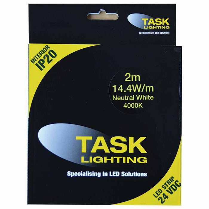Task LED Strip Pack 14.4W/m 24VDC 2m Neut White