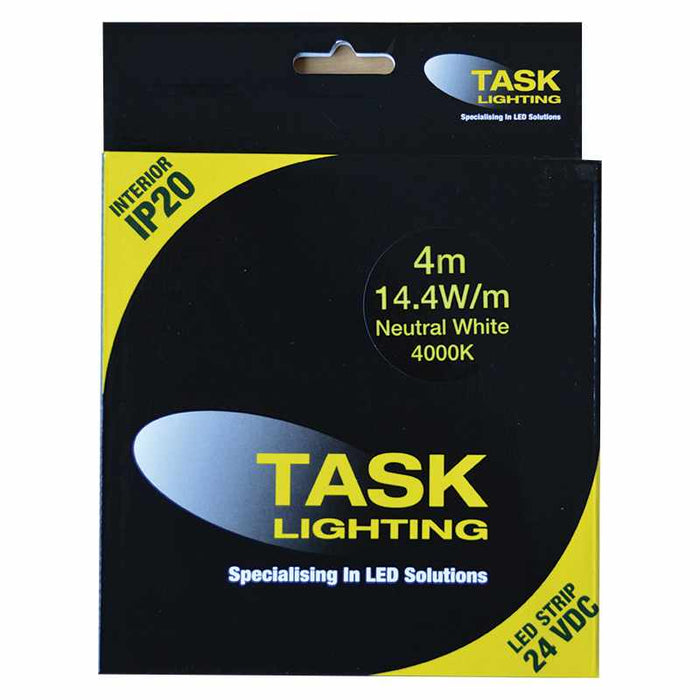 Task LED Strip Pack 14.4W/m 24VDC 4m Neut White