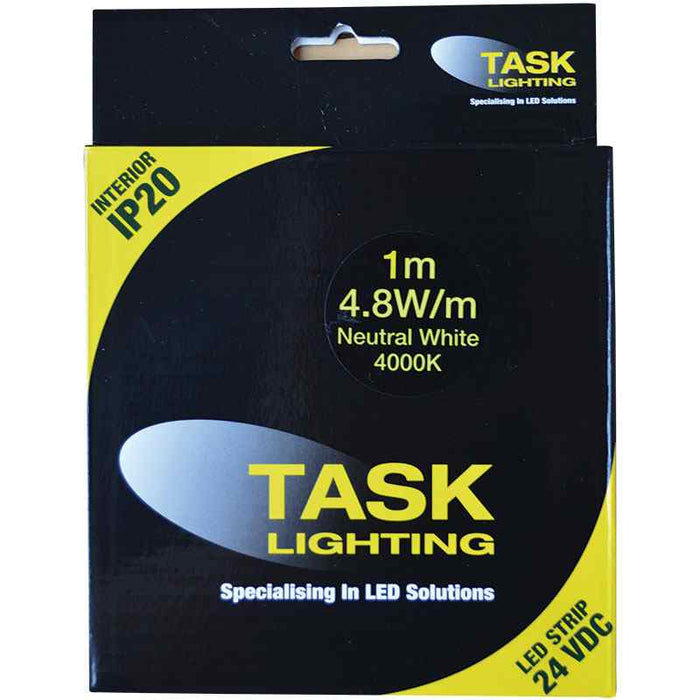 Task LED Strip Pack 4.8W/m 24VDC 1m Neut White