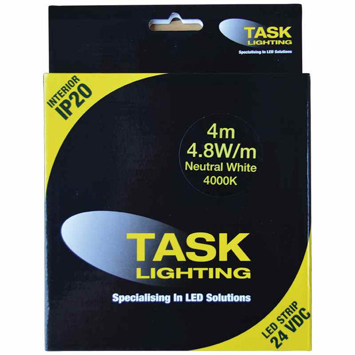 Task LED Strip Pack 4.8W/m 24VDC 4m Neut White