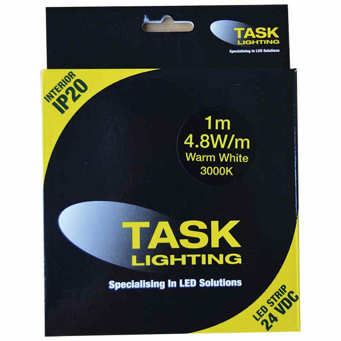 Task LED Strip Pack 4.8W/m 24VDC 1m Warm White