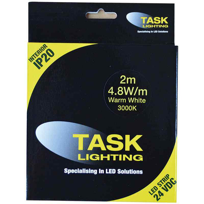 Task LED Strip Pack 4.8W/m 24VDC 2m Warm White