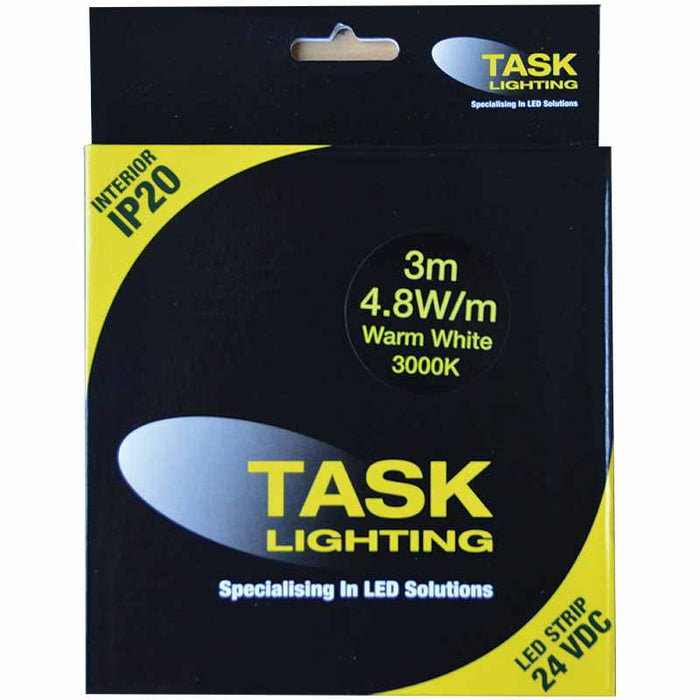 Task LED Strip Pack 4.8W/m 24VDC 3m Warm White