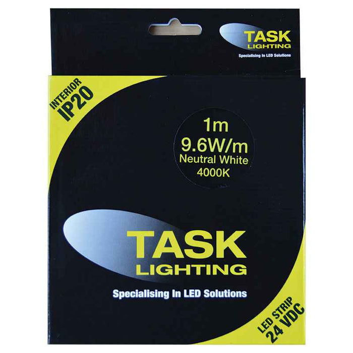 Task LED Strip Pack 9.6W/m 24VDC 1m Neut Whit