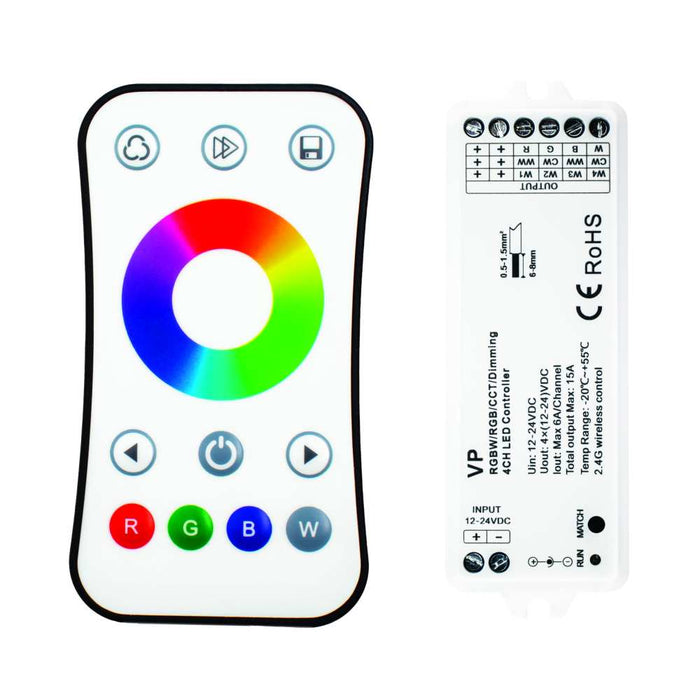 Task RGBW Controller & Mini Wheel Remote 4Ch 5A