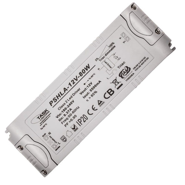 Task Power Supply 80W 12VDC Dimmable IP20