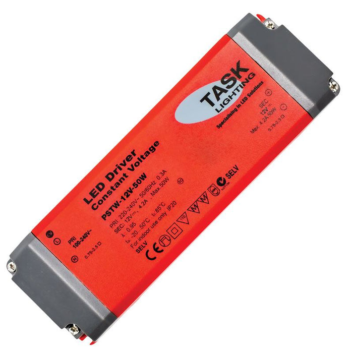 Task LED Driver 50W 12V IP20 Constant Voltage