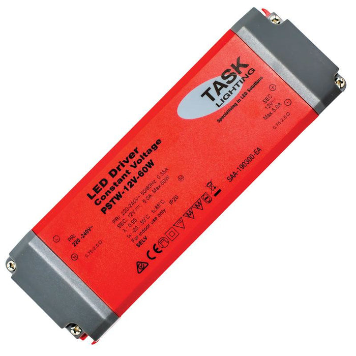 Task LED Driver 60W 12V IP20 Constant Voltage
